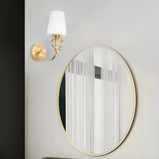ZOWALA - Elegant Gold and White Wall Sconce Vanity Light Image - 4