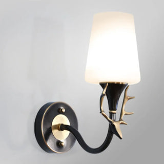 ZOWALA - Elegant Gold and White Wall Sconce Vanity Light Image - 5