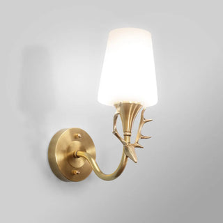 ZOWALA - Elegant Gold and White Wall Sconce Vanity Light Image - 6