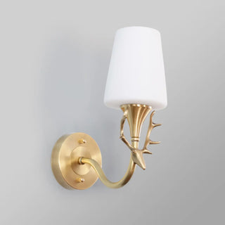 ZOWALA - Elegant Gold and White Wall Sconce Vanity Light Image - 8