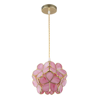 Elegant Dining Room Flower Globe White Glass Pendant Light Zawala Image - 13