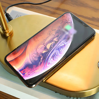 Modern Golden Glass Round Flower Accent Table Lamp Zawala Image - 14