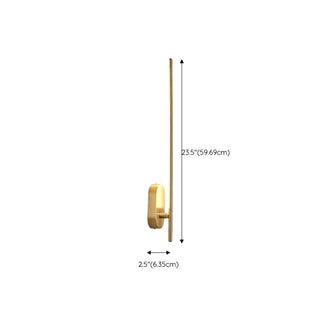 ZOWALA - Elegant Gold Bathroom Linear Vanity Light Fixture #size