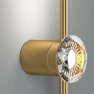 Elegant Gold Oval Alloy Ambience Wall Lamp 2 Lights Image - 4