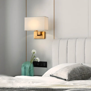 ZOWALA - Elegant Gold Rectangular Wall Sconce Light Image - 1