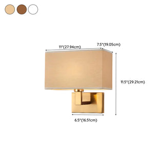 ZOWALA - Elegant Gold Rectangular Wall Sconce Light #size