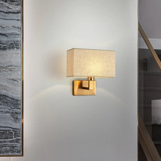 ZOWALA - Elegant Gold Rectangular Wall Sconce Light Image - 3