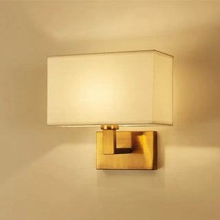 ZOWALA - Elegant Gold Rectangular Wall Sconce Light Image - 4