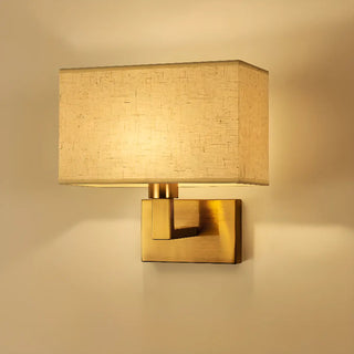 ZOWALA - Elegant Gold Rectangular Wall Sconce Light Image - 5