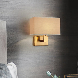 ZOWALA - Elegant Gold Rectangular Wall Sconce Light Image - 6