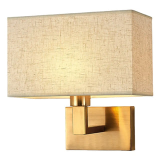ZOWALA - Elegant Gold Rectangular Wall Sconce Light Image - 7