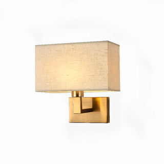 ZOWALA - Elegant Gold Rectangular Wall Sconce Light Image - 8