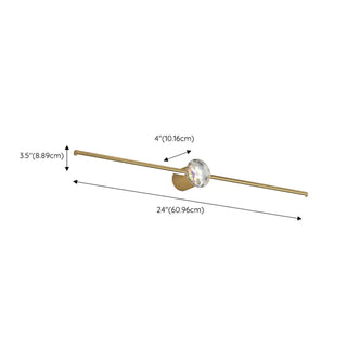 ZOWALA - Elegant Central Crystal Gold Bathroom Vanity Light #size