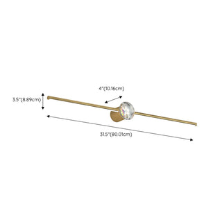 ZOWALA - Elegant Central Crystal Gold Bathroom Vanity Light Image - 11