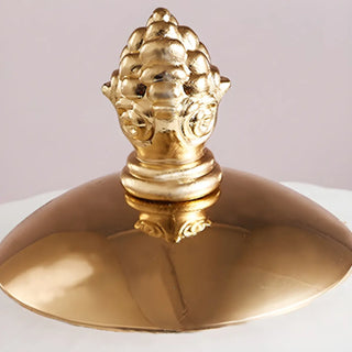 Elegant White Dome Glass Crystal Bedside Table Lamp Zawala Image - 10