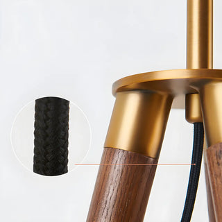 Modern Green Cone and Tripod Metal LED Floor Lamp Zawala Image - 10