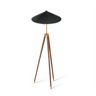 Modern Green Cone and Tripod Metal LED Floor Lamp Zawala Image - 7