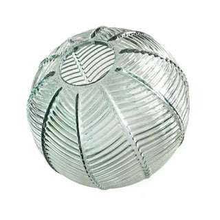 ZOWALA - Modern Dining Room Green Leaf Pattern Glass Pendant Light Image - 5