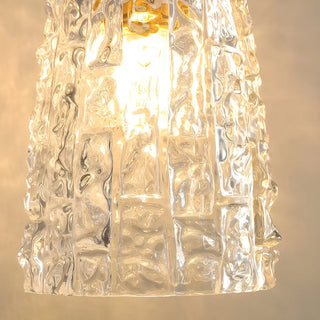 Elegant Mini Clear Glass Bell Bedroom Pendant Light Zawala Image - 9