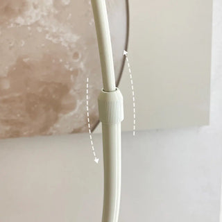 ZOWALA - Elegant Off-White Dome Arc Floor Lamp Image - 6
