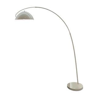 ZOWALA - Elegant Off-White Dome Arc Floor Lamp Image - 9