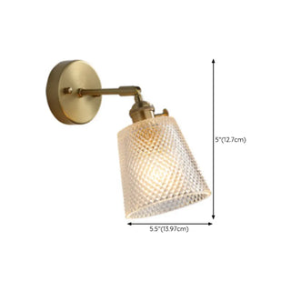 Vintage Clear Glass Shade Gold Pendant Wall Sconce Zawala Image - 21
