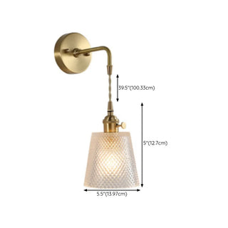 Vintage Clear Glass Shade Gold Pendant Wall Sconce Zawala Image - 22