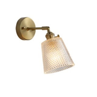 Vintage Clear Glass Shade Gold Pendant Wall Sconce Zawala Image - 9
