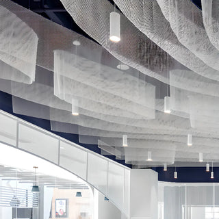 Elegant Pendant Light with Glassy Shade, Cylindrical Container Fixture, and Aluminum Material Zawala Image - 2