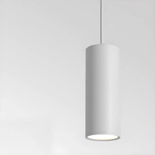 Elegant Pendant Light with Glassy Shade, Cylindrical Container Fixture, and Aluminum Material Zawala Image - 5