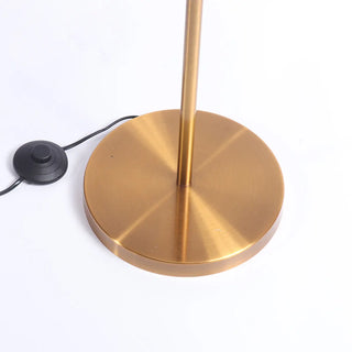 Elegant Pink Feather and Gold Stand Metal Floor Lamp Zawala Image - 8