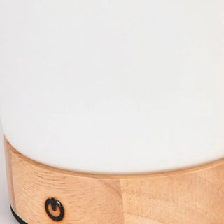 ZOWALA - Elegant Portable Rechargeable Wooden Frame Table Lamp Image - 6