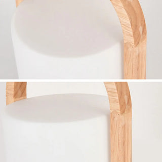 ZOWALA - Elegant Portable Rechargeable Wooden Frame Table Lamp Image - 7