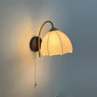 Trendy Cone Wood Wall Sconce with Pull Chain Switch Zawala Image - 4