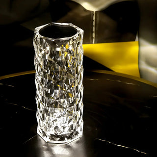 Elegant Columnar Crystal Rechargeable LED Table Lamp Zawala Image - 6