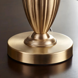 Elegant Post-Modern Golden Drum Shade Metal Table Lamp Zawala Image - 12