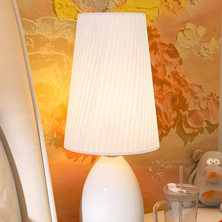 Elegant Black Barrel Shade Table Lamp with Touch Switch Zawala Image - 13