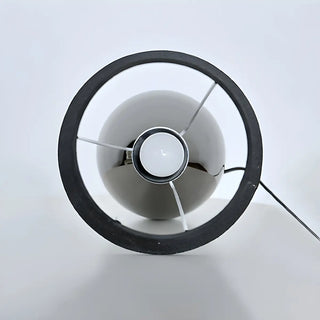Elegant Black Barrel Shade Table Lamp with Touch Switch Zawala Image - 14