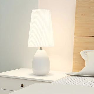 Elegant Black Barrel Shade Table Lamp with Touch Switch Zawala Image - 4