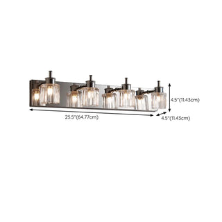 ZOWALA - Modern Elegant Sliver 4-Light Vanity Fixture Light Image - 12