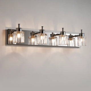 ZOWALA - Modern Elegant Sliver 4-Light Vanity Fixture Light Image - 2
