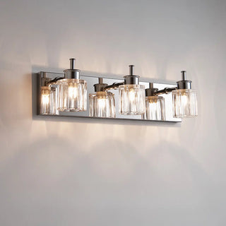 ZOWALA - Modern Elegant Sliver 4-Light Vanity Fixture Light Image - 6