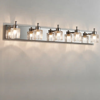 ZOWALA - Modern Elegant Sliver 4-Light Vanity Fixture Light Image - 8