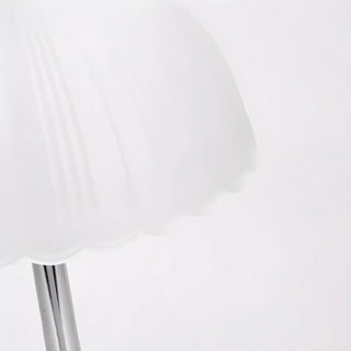 Elegant Umbrella Dome Glass Shade White LED Table Lamp Zawala Image - 14