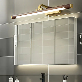ZOWALA - Simple Brass Linear Adjustable Vanity Mirror Light Image - 1
