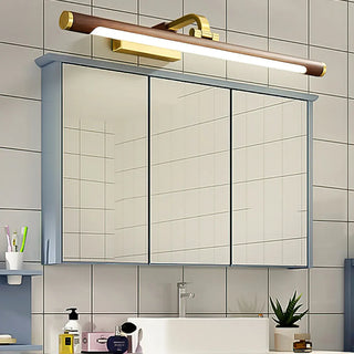 ZOWALA - Simple Brass Linear Adjustable Vanity Mirror Light Image - 3