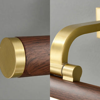ZOWALA - Simple Brass Linear Adjustable Vanity Mirror Light Image - 8