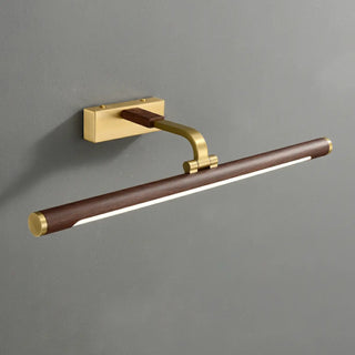 ZOWALA - Simple Brass Linear Adjustable Vanity Mirror Light Image - 9