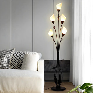 Elegant Tulip-Inspired Multi-Head Metal Floor Lamp Zawala Image - 1