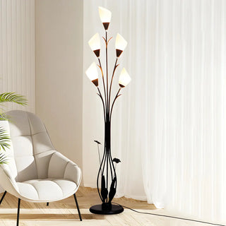 Elegant Tulip-Inspired Multi-Head Metal Floor Lamp Zawala Image - 2